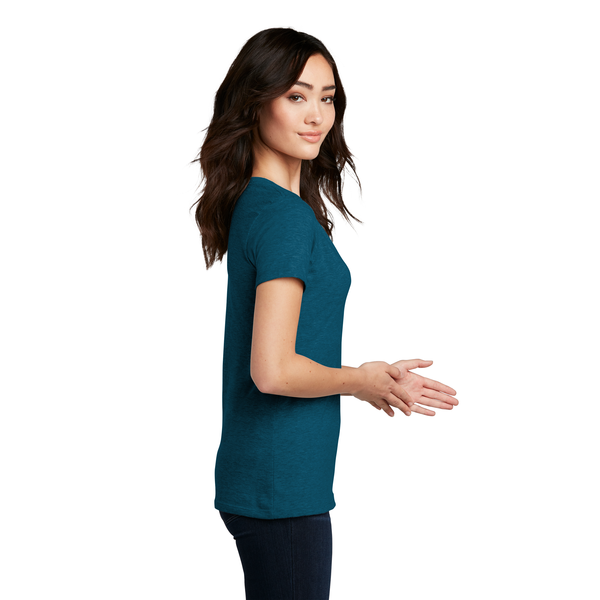 District Made® Perfect Blend® Ladies' V-Neck Tee