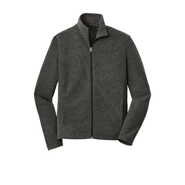Port Authority® Heather Microfleece Men's Full-Zip Jacket