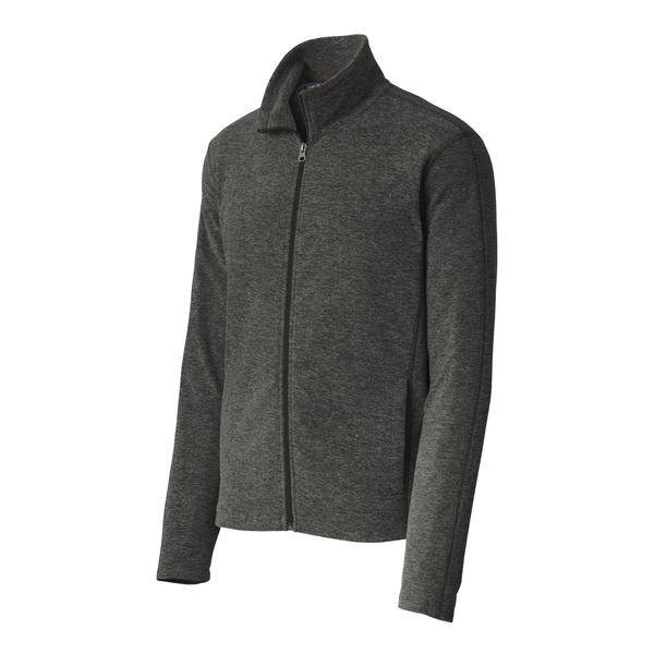 Port Authority® Heather Microfleece Men's Full-Zip Jacket