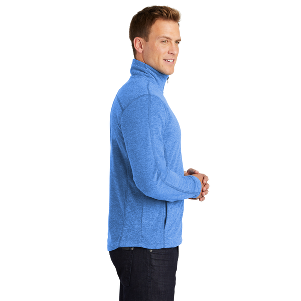 Port Authority® Heather Microfleece Men's Full-Zip Jacket