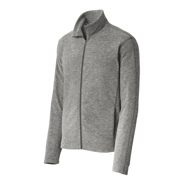 Port Authority® Heather Microfleece Men's Full-Zip Jacket