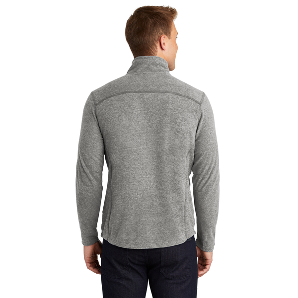 Port Authority® Heather Microfleece Men's Full-Zip Jacket