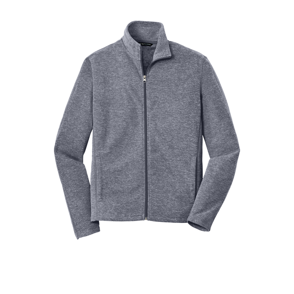 Port Authority® Heather Microfleece Men's Full-Zip Jacket