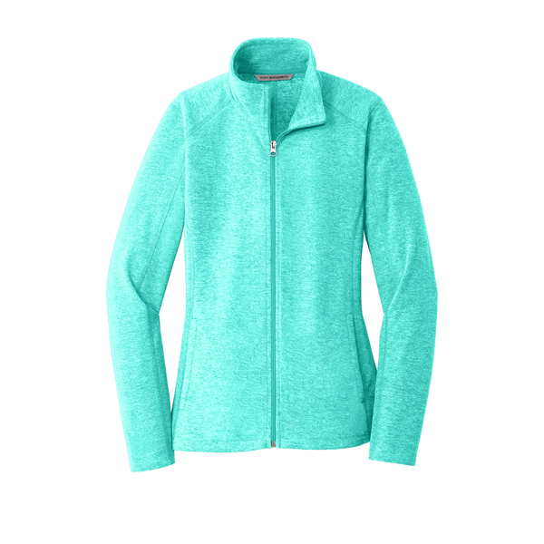 Port Authority® Heather Microfleece Ladies' Full-Zip Jacket