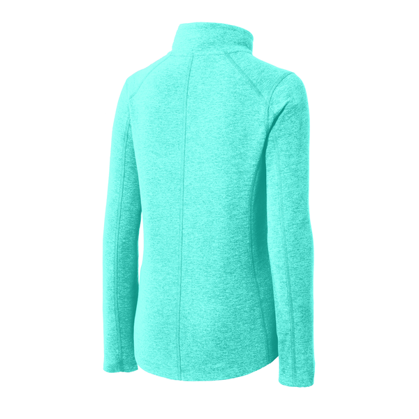 Port Authority® Heather Microfleece Ladies' Full-Zip Jacket
