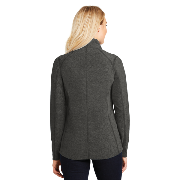 Port Authority® Heather Microfleece Ladies' Full-Zip Jacket
