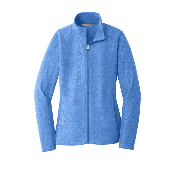 Port Authority® Heather Microfleece Ladies' Full-Zip Jacket