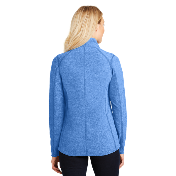 Port Authority® Heather Microfleece Ladies' Full-Zip Jacket