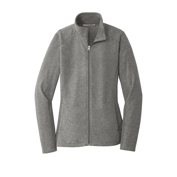 Port Authority® Heather Microfleece Ladies' Full-Zip Jacket