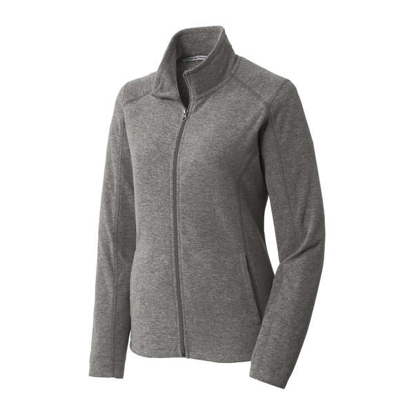 Port Authority® Heather Microfleece Ladies' Full-Zip Jacket