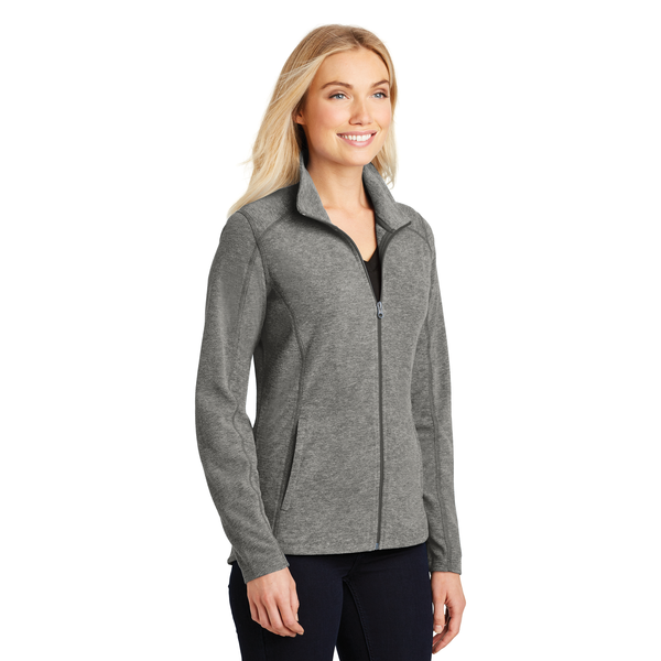 Port Authority® Heather Microfleece Ladies' Full-Zip Jacket