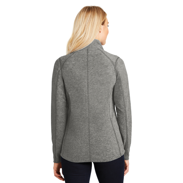 Port Authority® Heather Microfleece Ladies' Full-Zip Jacket