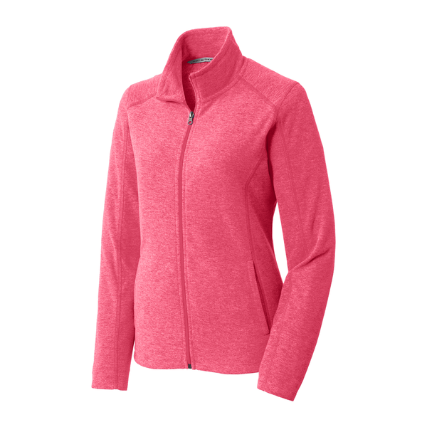 Port Authority® Heather Microfleece Ladies' Full-Zip Jacket