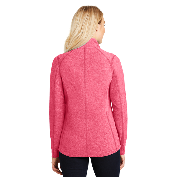 Port Authority® Heather Microfleece Ladies' Full-Zip Jacket