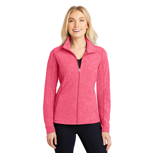 Port Authority® Heather Microfleece Ladies' Full-Zip Jacket
