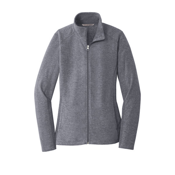 Port Authority® Heather Microfleece Ladies' Full-Zip Jacket