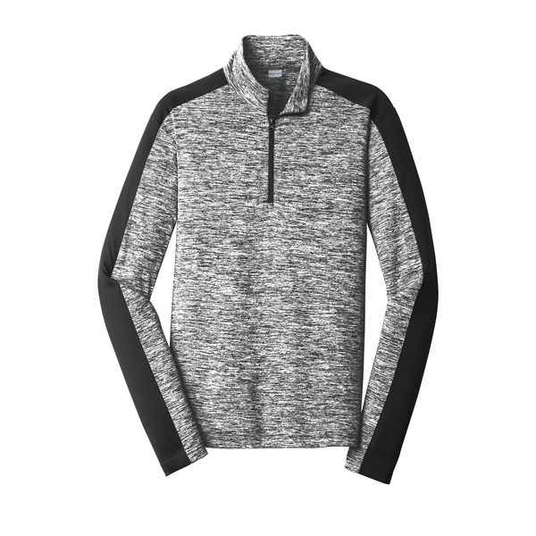 Sport-Tek® PosiCharge® Electric Heather Colorblock Men's 1/4 Zip Pullover