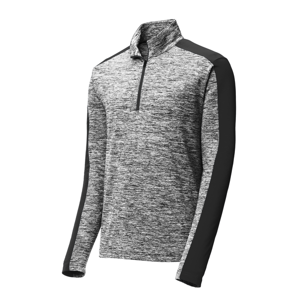 Sport-Tek® PosiCharge® Electric Heather Colorblock Men's 1/4 Zip Pullover