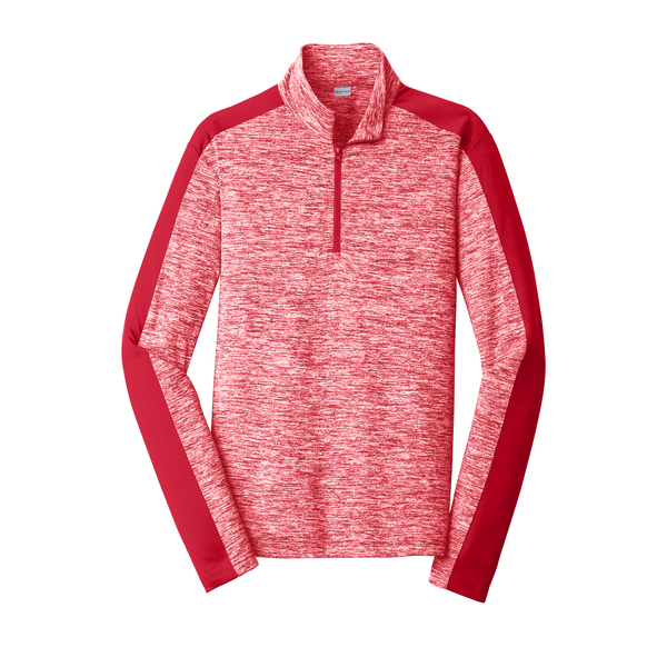 Sport-Tek® PosiCharge® Electric Heather Colorblock Men's 1/4 Zip Pullover