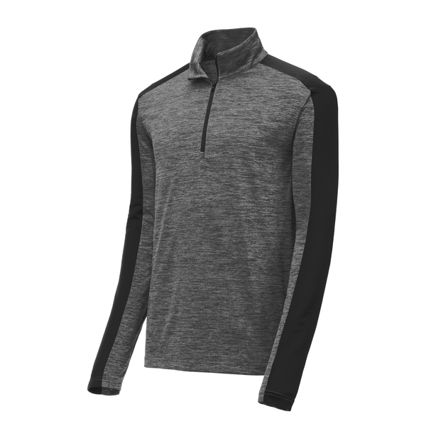 Sport-Tek® PosiCharge® Electric Heather Colorblock Men's 1/4 Zip Pullover