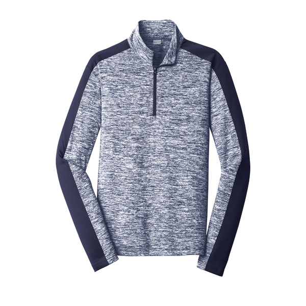 Sport-Tek® PosiCharge® Electric Heather Colorblock Men's 1/4 Zip Pullover