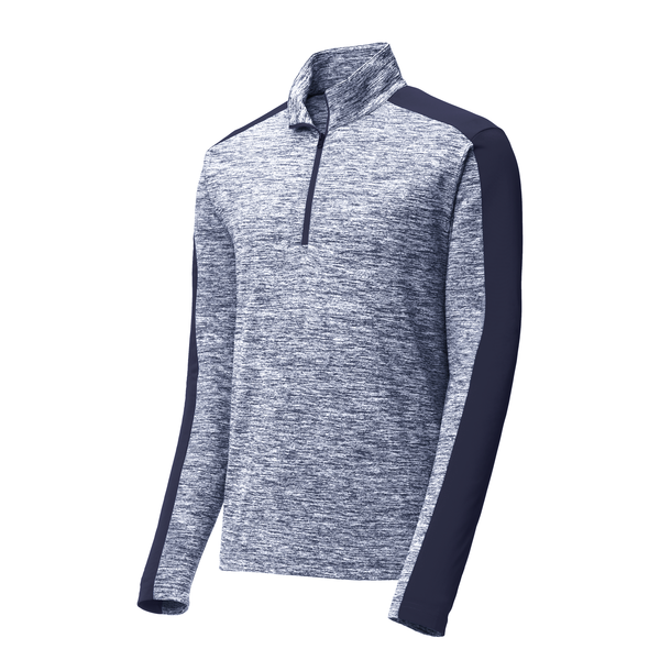 Sport-Tek® PosiCharge® Electric Heather Colorblock Men's 1/4 Zip Pullover