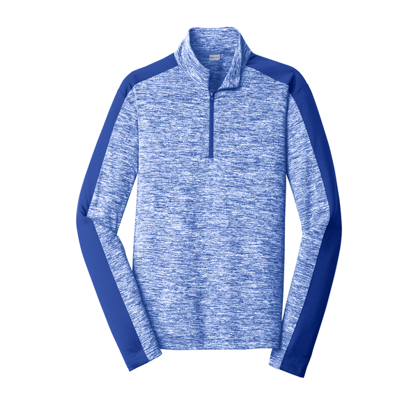 Sport-Tek® PosiCharge® Electric Heather Colorblock Men's 1/4 Zip Pullover