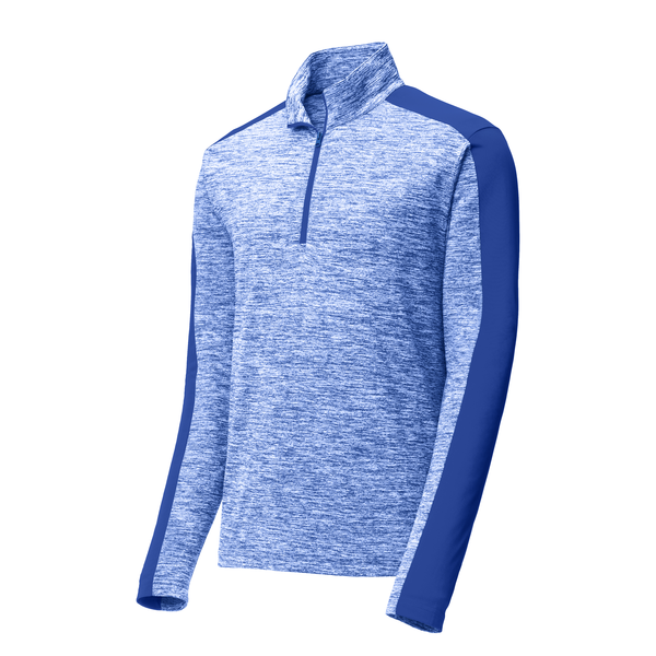 Sport-Tek® PosiCharge® Electric Heather Colorblock Men's 1/4 Zip Pullover