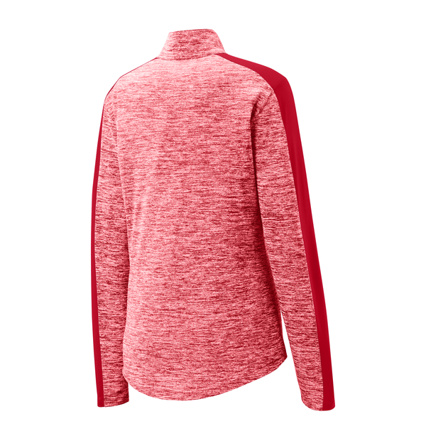 Sport-Tek® PosiCharge® Electric Heather Colorblock Ladies' 1/4 Zip Pullover