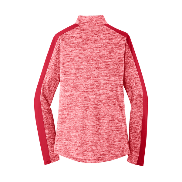 Sport-Tek® PosiCharge® Electric Heather Colorblock Ladies' 1/4 Zip Pullover