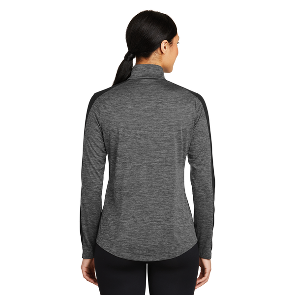 Sport-Tek® PosiCharge® Electric Heather Colorblock Ladies' 1/4 Zip Pullover