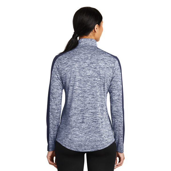 Sport-Tek® PosiCharge® Electric Heather Colorblock Ladies' 1/4 Zip Pullover