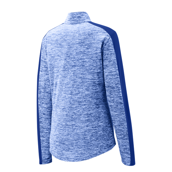 Sport-Tek® PosiCharge® Electric Heather Colorblock Ladies' 1/4 Zip Pullover