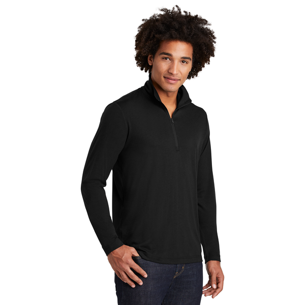 Sport-Tek® PosiCharge® Tri-Blend Wicking Men's 1/4 Zip Pullover