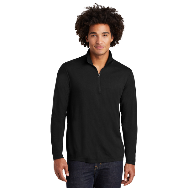 Sport-Tek® PosiCharge® Tri-Blend Wicking Men's 1/4 Zip Pullover