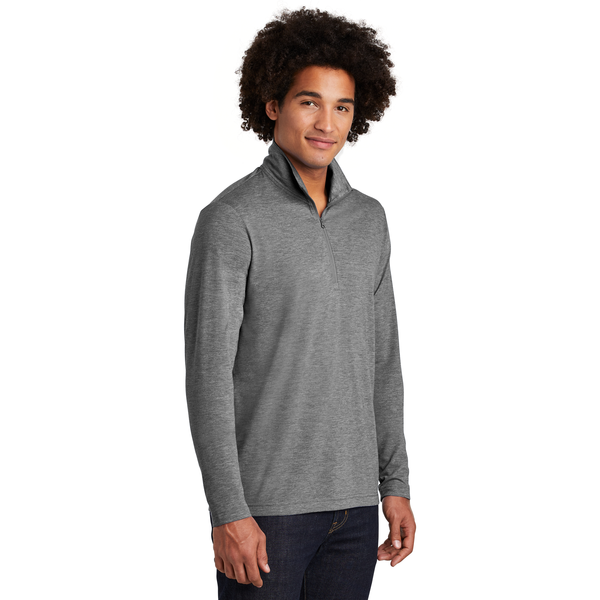 Sport-Tek® PosiCharge® Tri-Blend Wicking Men's 1/4 Zip Pullover
