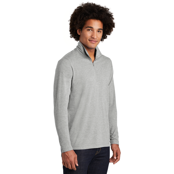 Sport-Tek® PosiCharge® Tri-Blend Wicking Men's 1/4 Zip Pullover