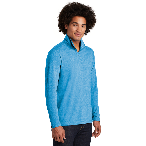 Sport-Tek® PosiCharge® Tri-Blend Wicking Men's 1/4 Zip Pullover