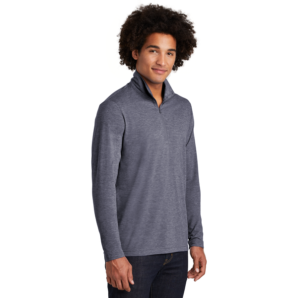 Sport-Tek® PosiCharge® Tri-Blend Wicking Men's 1/4 Zip Pullover
