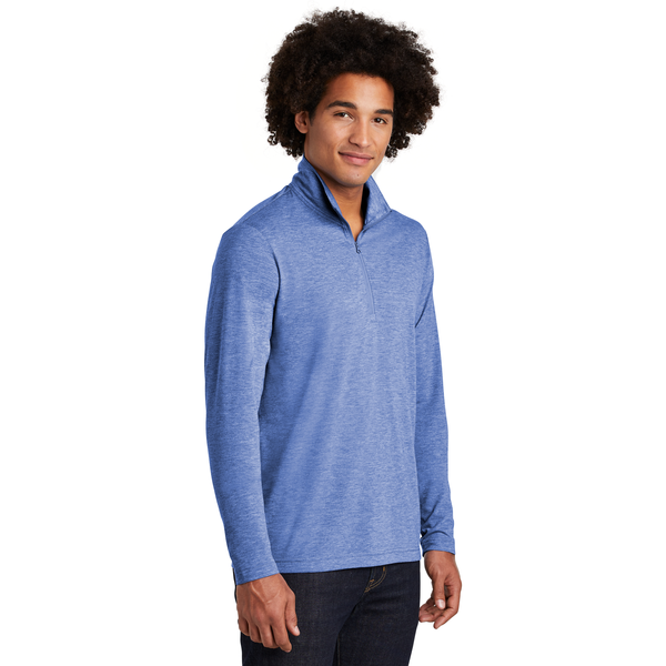 Sport-Tek® PosiCharge® Tri-Blend Wicking Men's 1/4 Zip Pullover