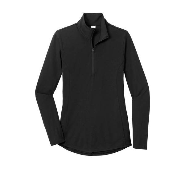 Sport-Tek® PosiCharge® Tri-Blend Wicking Ladies' 1/4 Zip Pullover