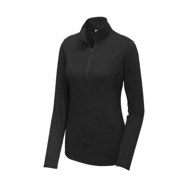 Sport-Tek® PosiCharge® Tri-Blend Wicking Ladies' 1/4 Zip Pullover