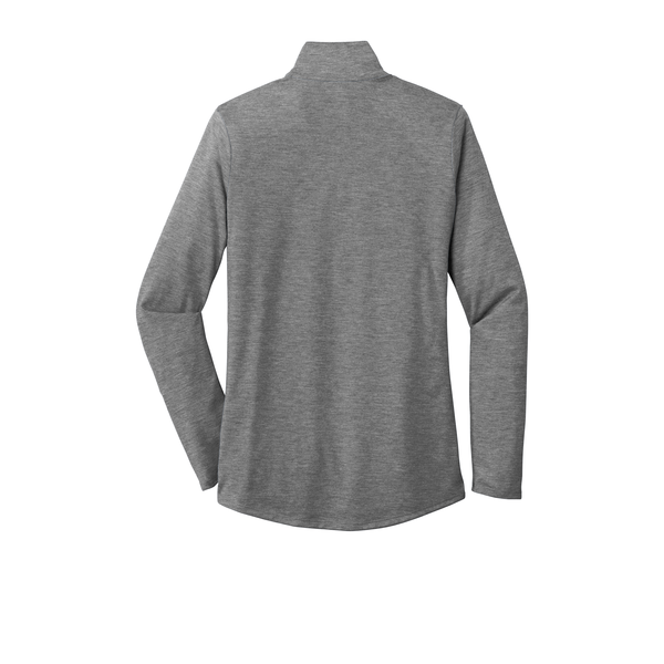 Sport-Tek® PosiCharge® Tri-Blend Wicking Ladies' 1/4 Zip Pullover