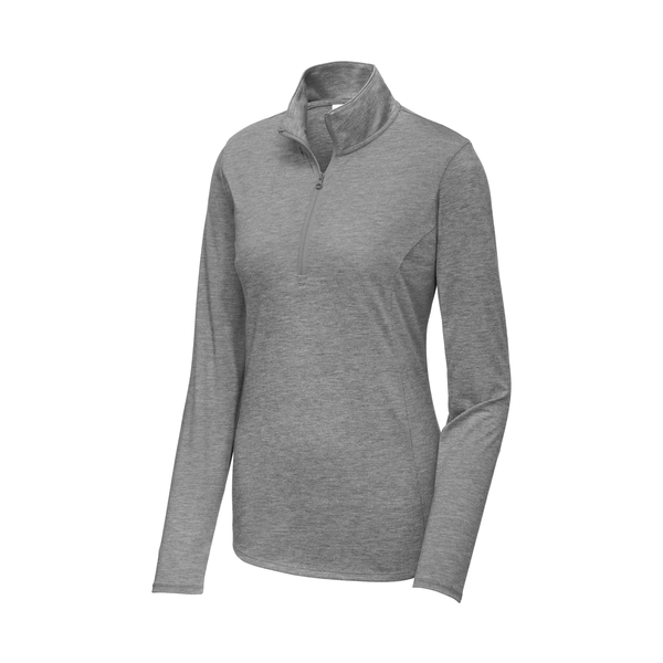 Sport-Tek® PosiCharge® Tri-Blend Wicking Ladies' 1/4 Zip Pullover