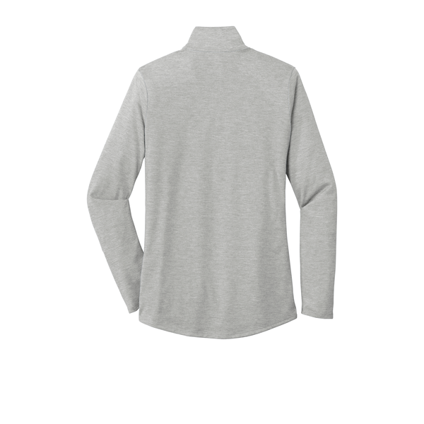 Sport-Tek® PosiCharge® Tri-Blend Wicking Ladies' 1/4 Zip Pullover