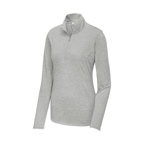Sport-Tek® PosiCharge® Tri-Blend Wicking Ladies' 1/4 Zip Pullover