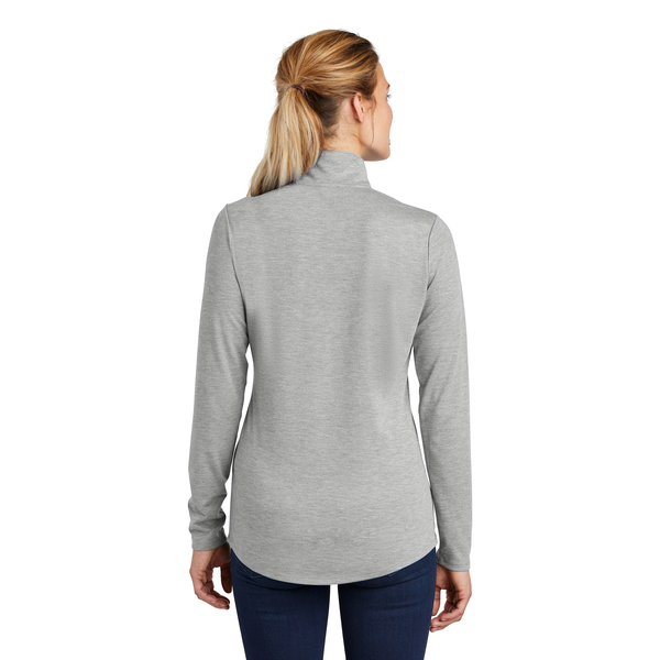 Sport-Tek® PosiCharge® Tri-Blend Wicking Ladies' 1/4 Zip Pullover