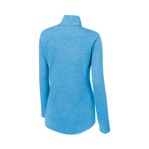 Sport-Tek® PosiCharge® Tri-Blend Wicking Ladies' 1/4 Zip Pullover