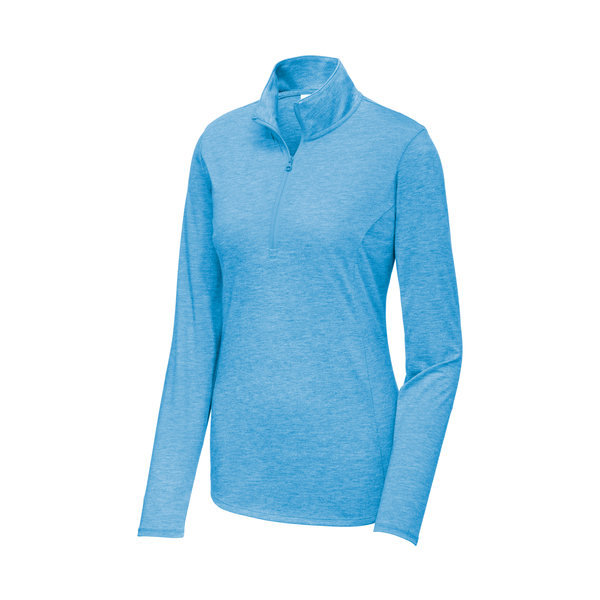 Sport-Tek® PosiCharge® Tri-Blend Wicking Ladies' 1/4 Zip Pullover