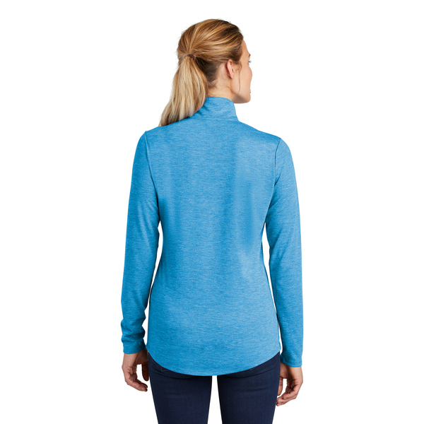 Sport-Tek® PosiCharge® Tri-Blend Wicking Ladies' 1/4 Zip Pullover